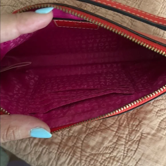 Kate Spade Red Wristlet Clutch - Picture 3 of 3